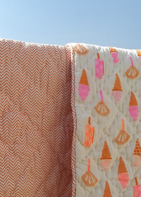 Personalized Jaipuri Razai Ice cream